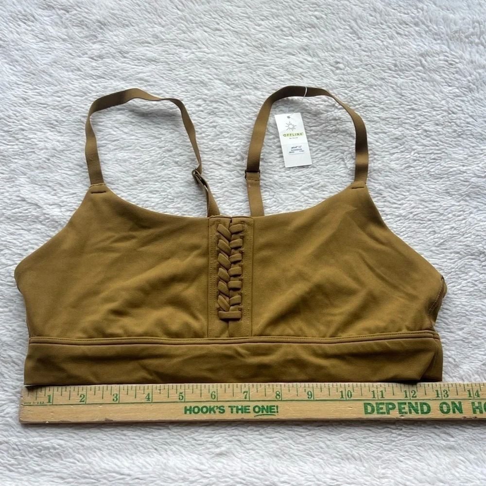 Aerie offline nwt real me lace up sports bra